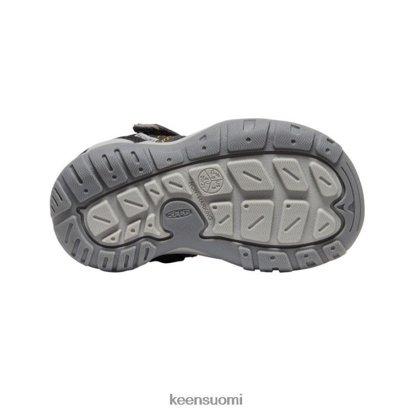 jalkineet fi KEEN taaperot knotch peak tennarit musta/keltainen PF028934