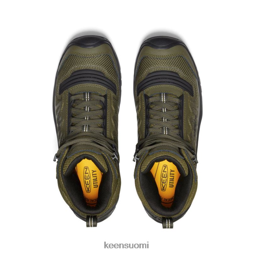 jalkineet fi KEEN miehet reno kbf vedenpitävä keskiosa (pehmeä varvas) tumma oliivi/musta PF0286