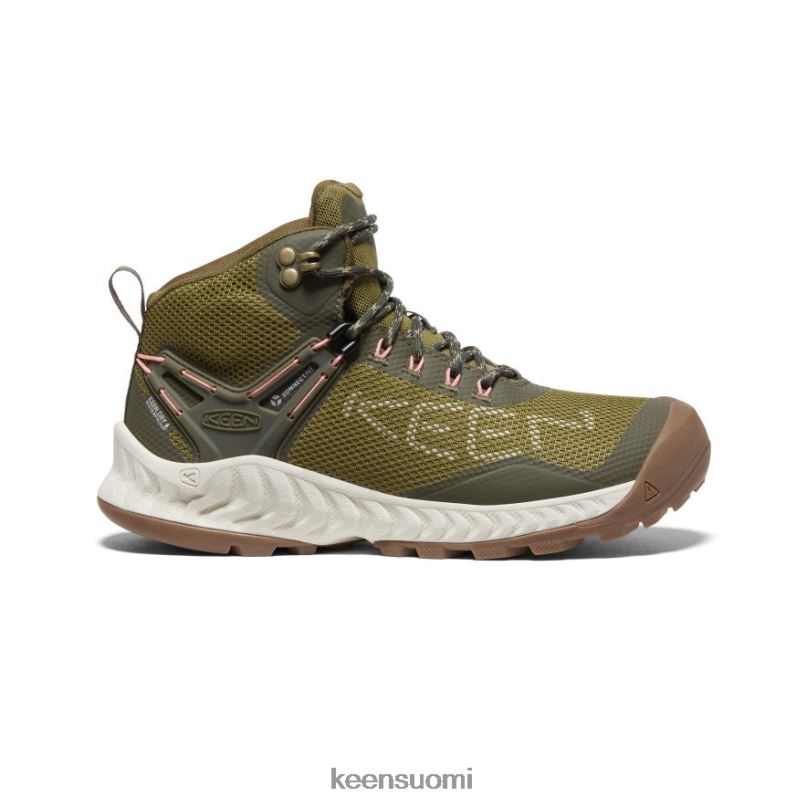 jalkineet fi KEEN naiset nxis evo vedenpitävä saapas oliivinvihreä/hopeakoivu PF028468