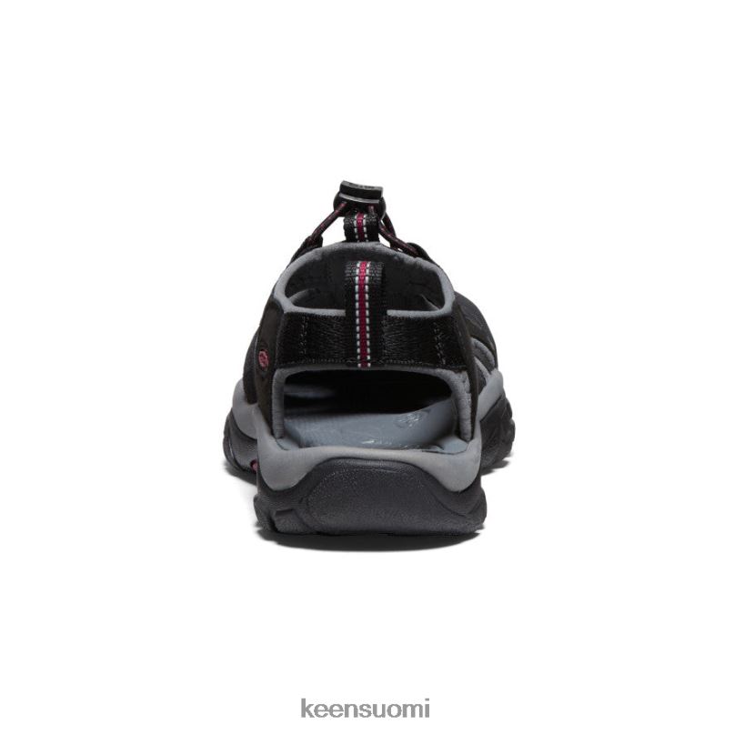 jalkineet fi KEEN naiset newport h2 musta/vadelmaviini PF028404